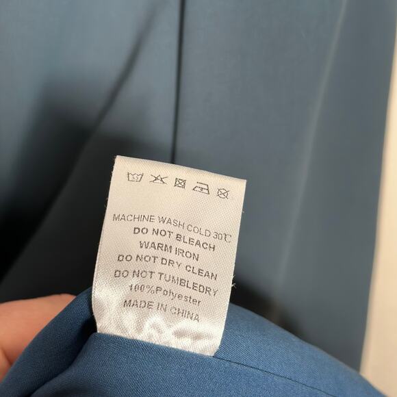 VEILED NEW YORK Timani Tie Waist Blazer Daylight Blue {V47} - Picture 5 of 5